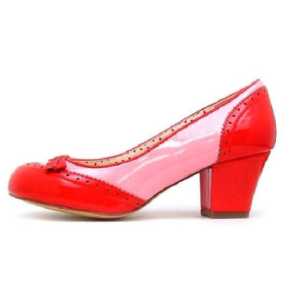 BAIT Riley PATENT SHoES OXFoRD PuMP BoW DRESS WORK - Picture 3 of 5